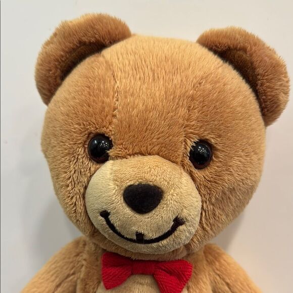 Gund Kraft Peanut Butter Bear Red Bow 10” Retired Limited Edition - Picture 2 of 10